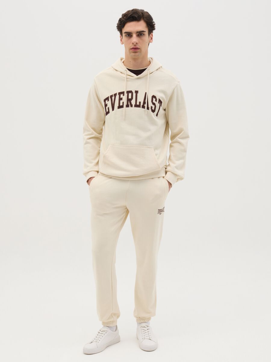 Slim-fit joggers with logo embroidery and drawstring_0