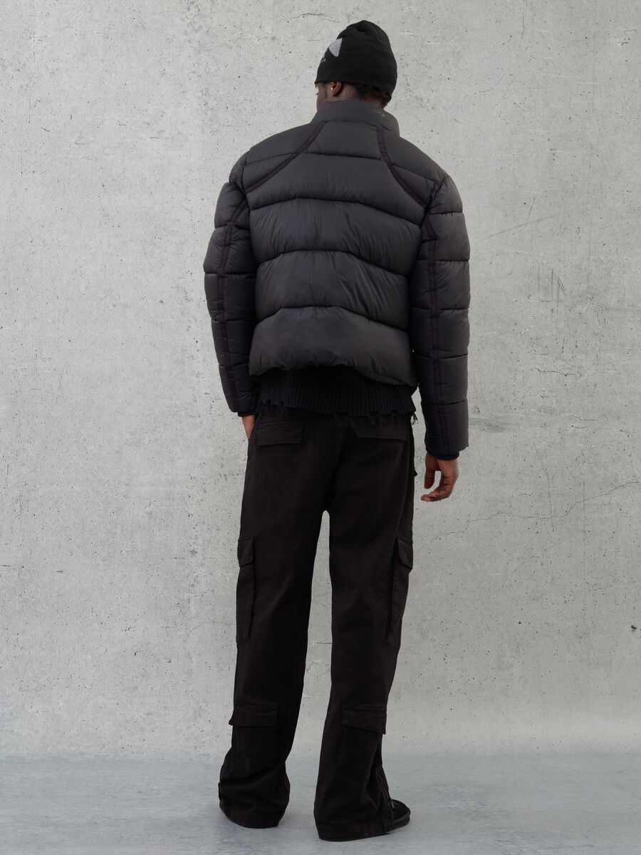 Technical Puffer Jacket Black_5