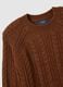 Brown regular fit sweater_5