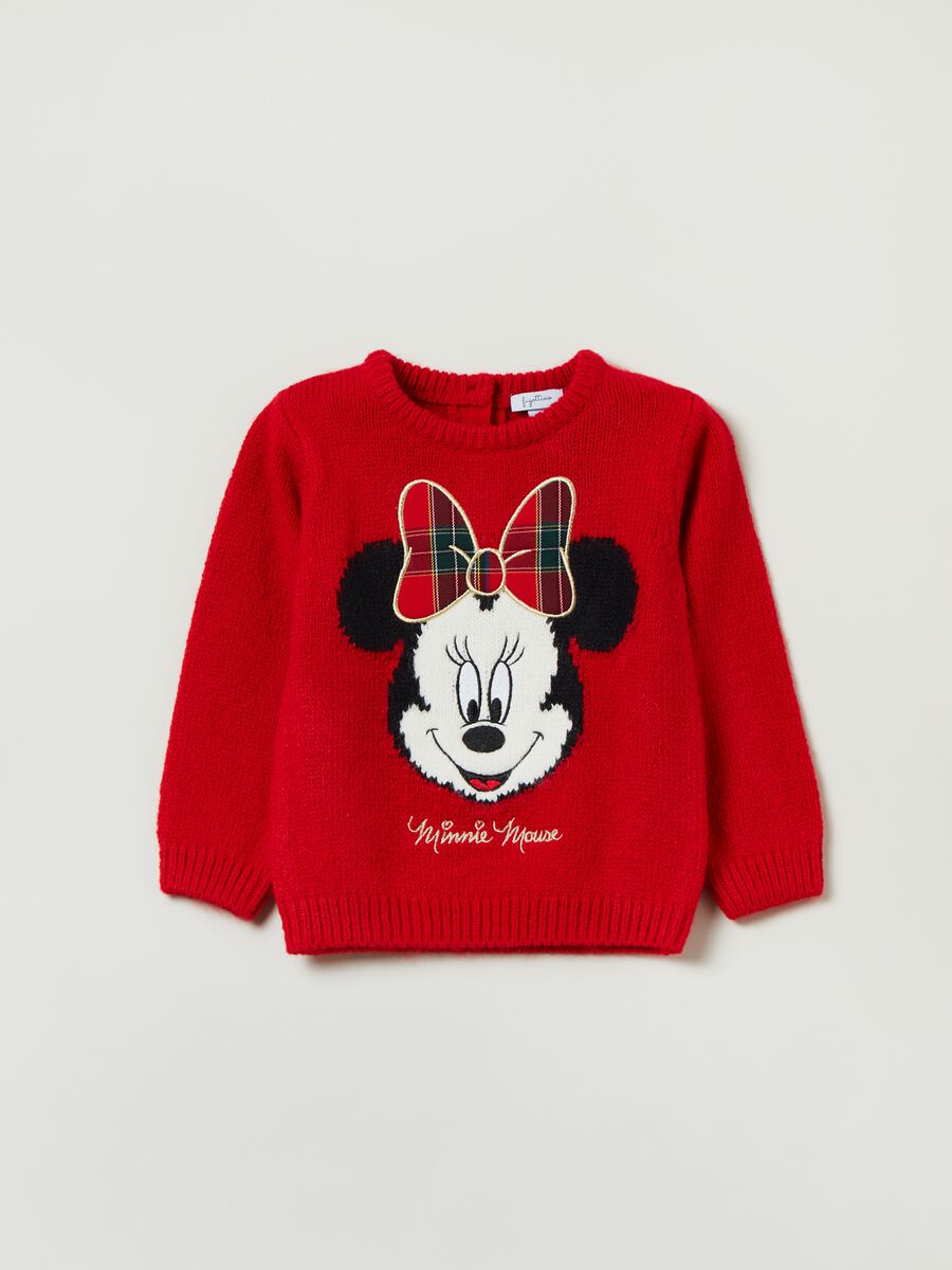 Pullover con disegno Minnie jacquard_0