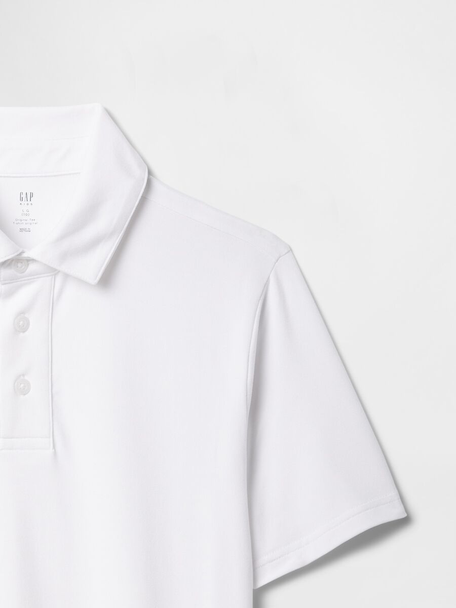 Short Sleeve Stretch Fabric Polo by GAP Kids_4