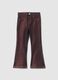 Brown Denim Stretch Jeggings_0