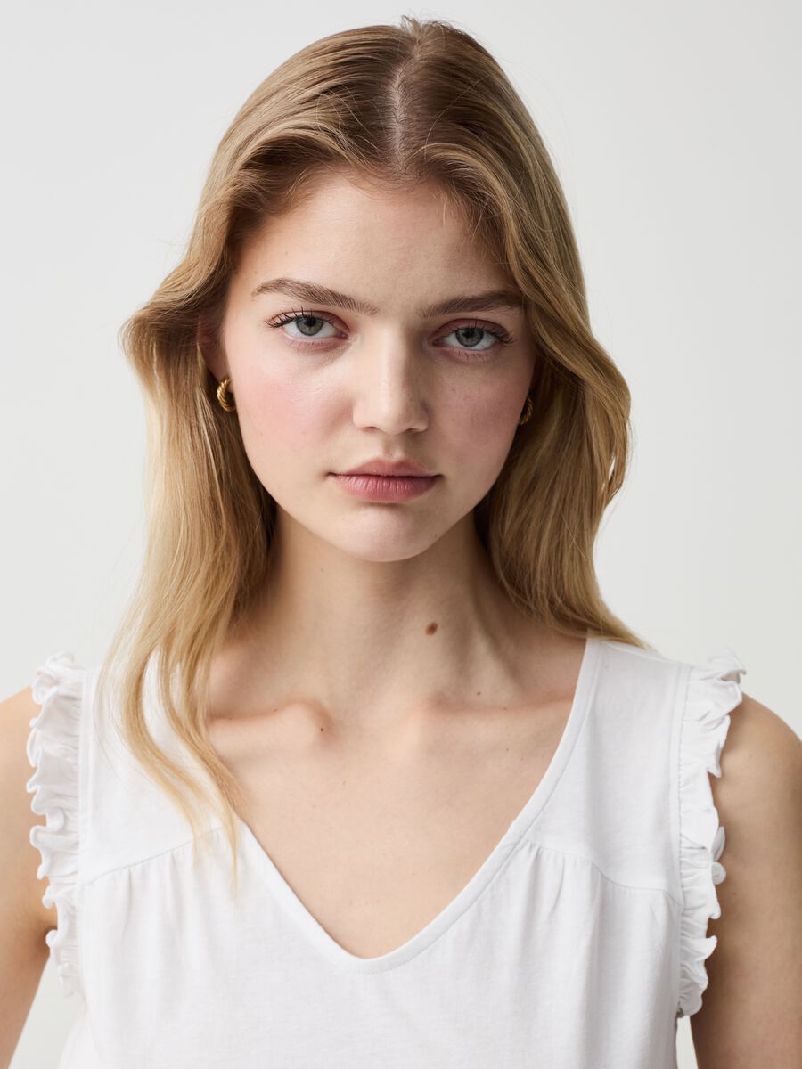 Tank top with frills_1