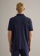 Short-sleeved blue stretch cotton polo regular fit_2