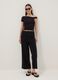 Black viscose-blend culotte trousers_1