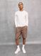 100% Linen Shorts Mocha_4