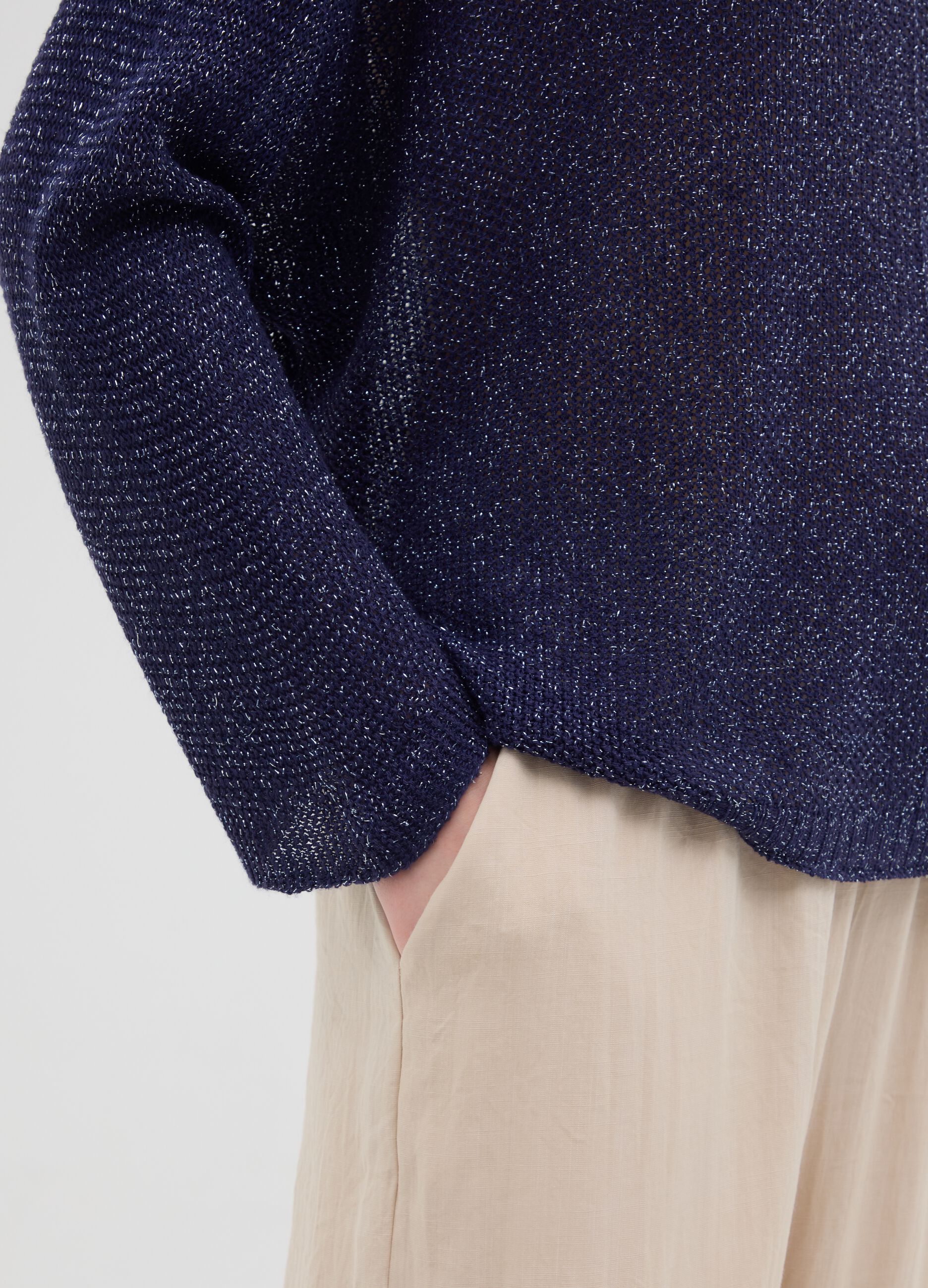 Maglione da donna blu regular fit