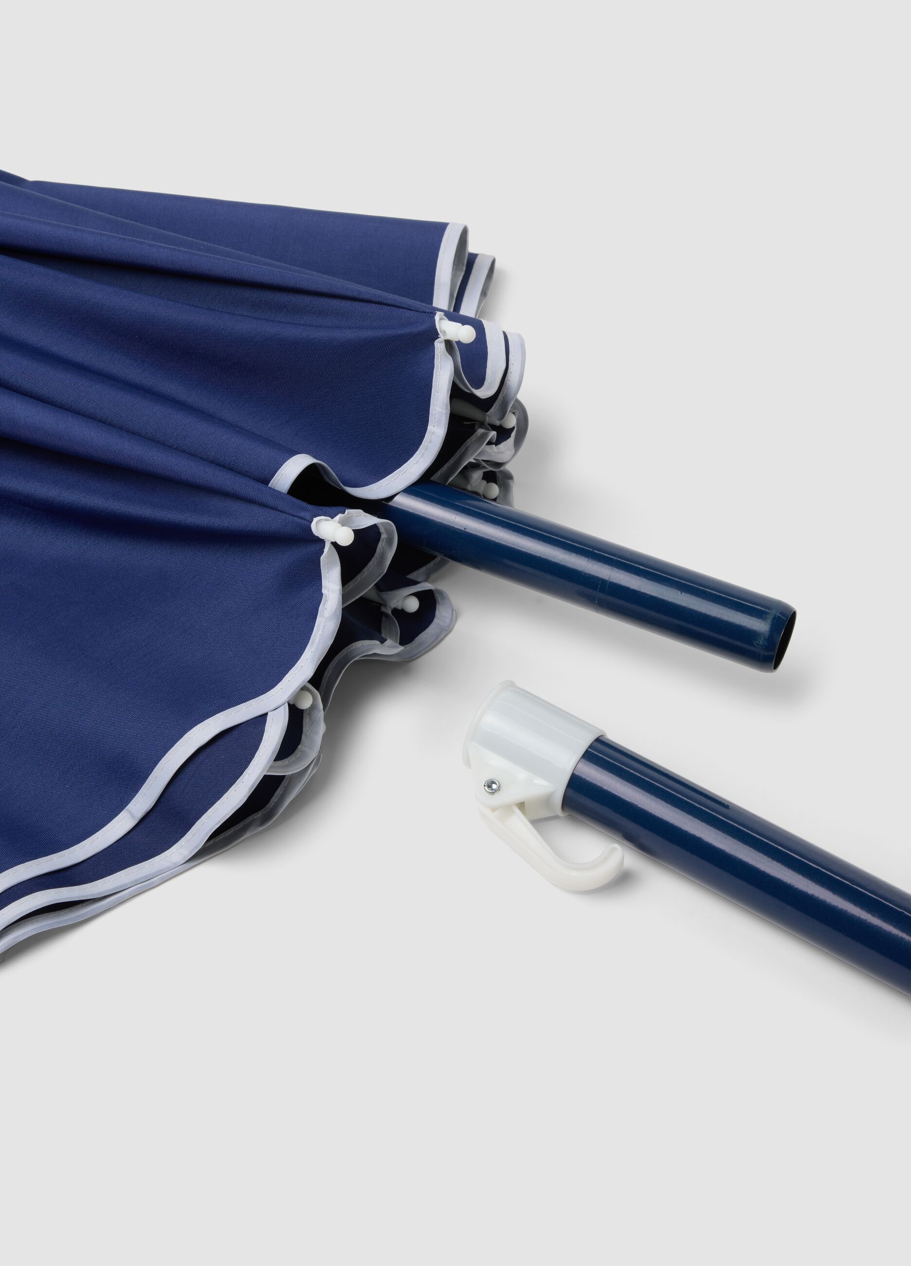 Blue parasol with carry case