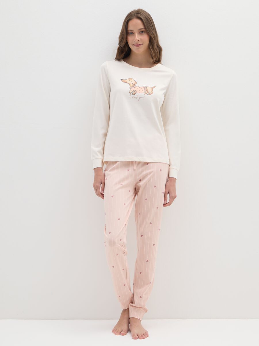 Pigiama in puro cotone multicolor regular fit_0