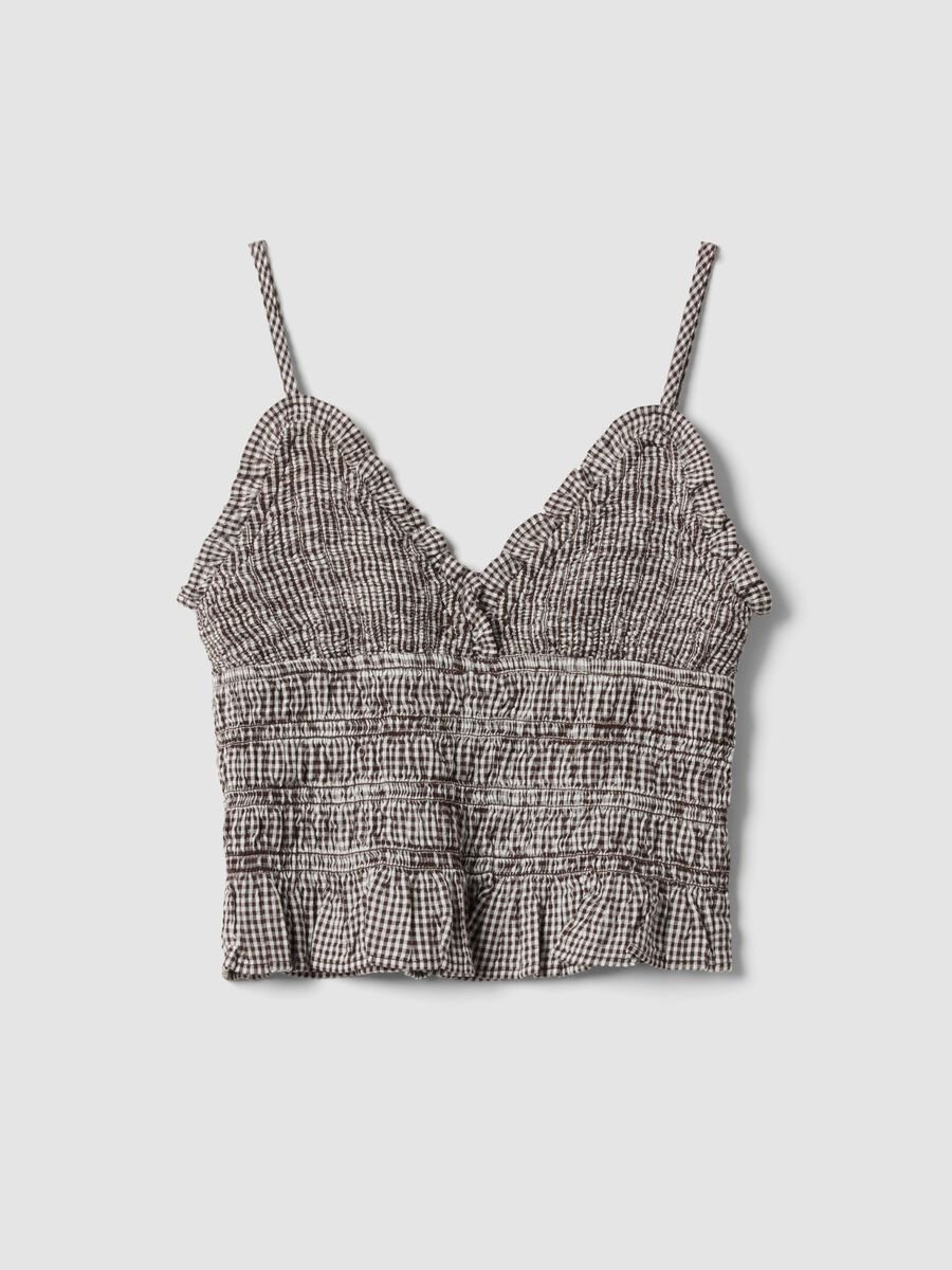 Tank top in puro cotone a righe multicolor slim fit_4