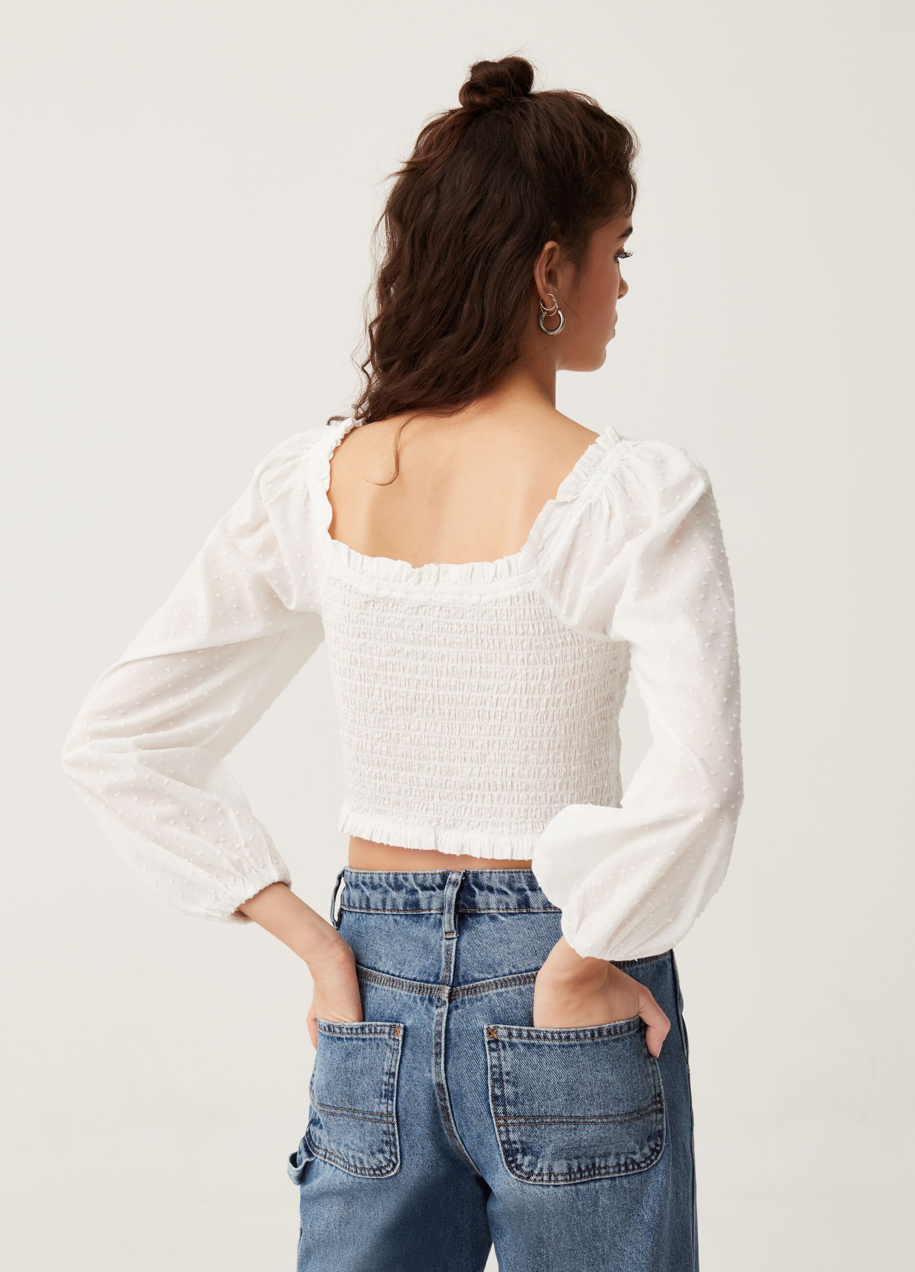 Blusa con punto smock Baby Angel_2