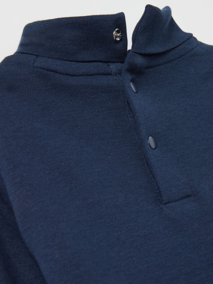 Cotton T-shirt with high neck_2
