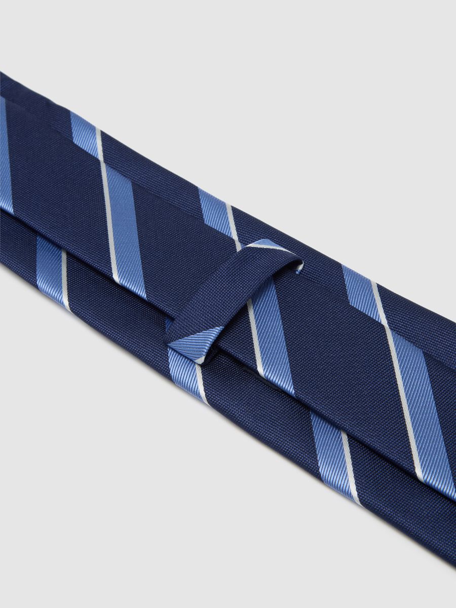 Men's Multicolour Striped Tie_1