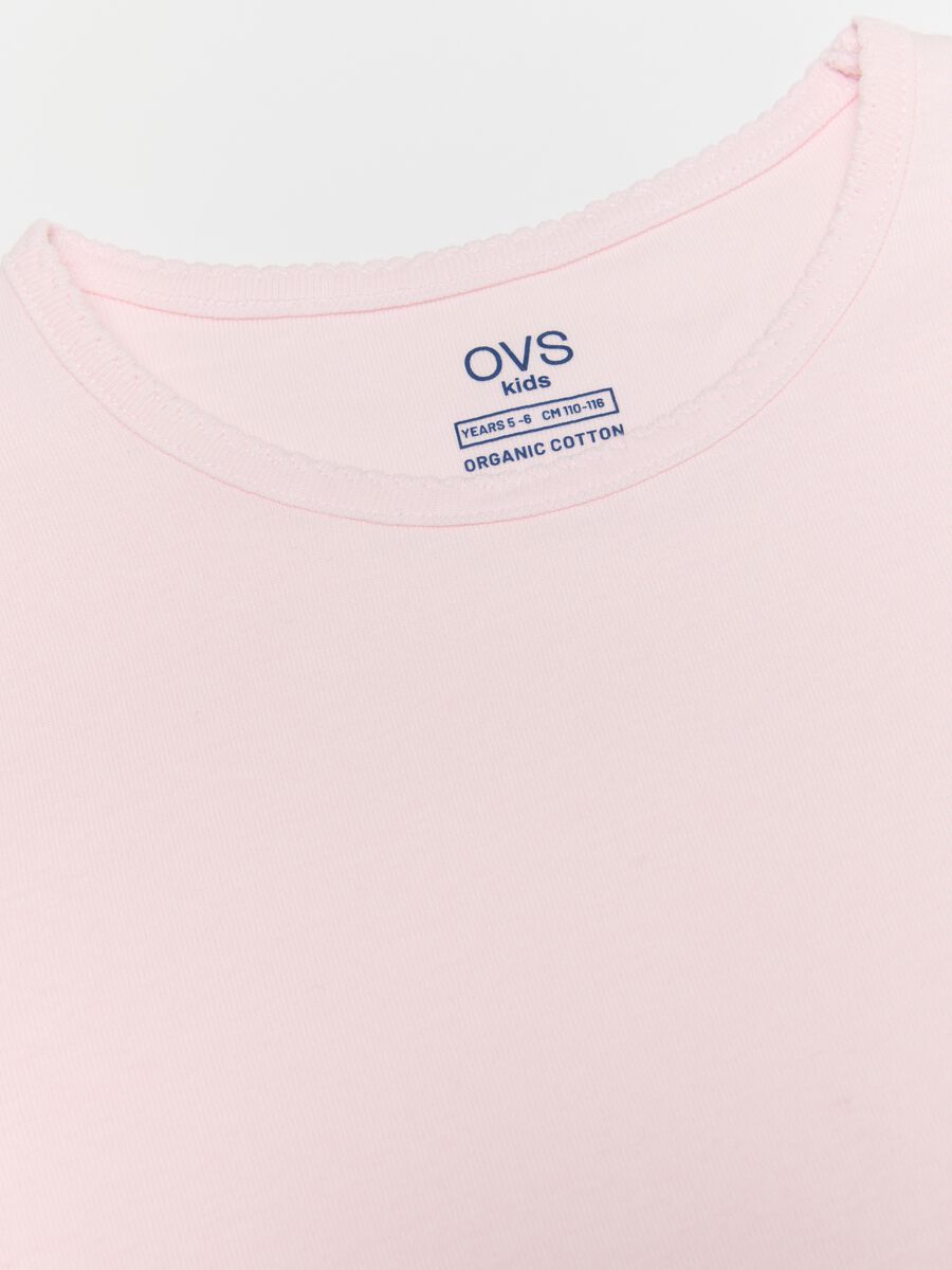 Girls' multicolour t-shirt twin-pack in pure cotton regular fit_3