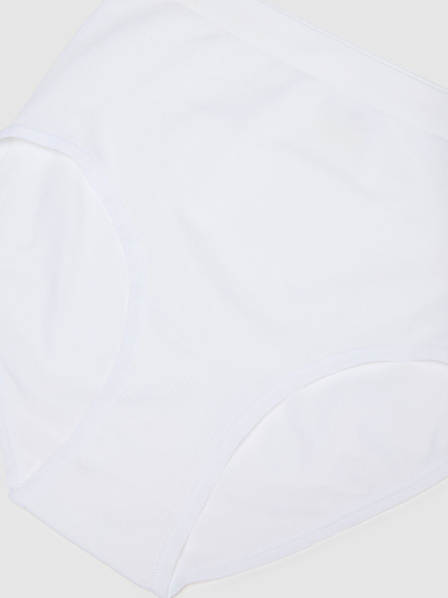 Slip in tessuto elasticizzato bianco_5