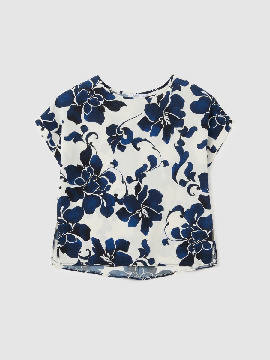 Maglietta da donna in puro viscosa multicolor regular fit_0