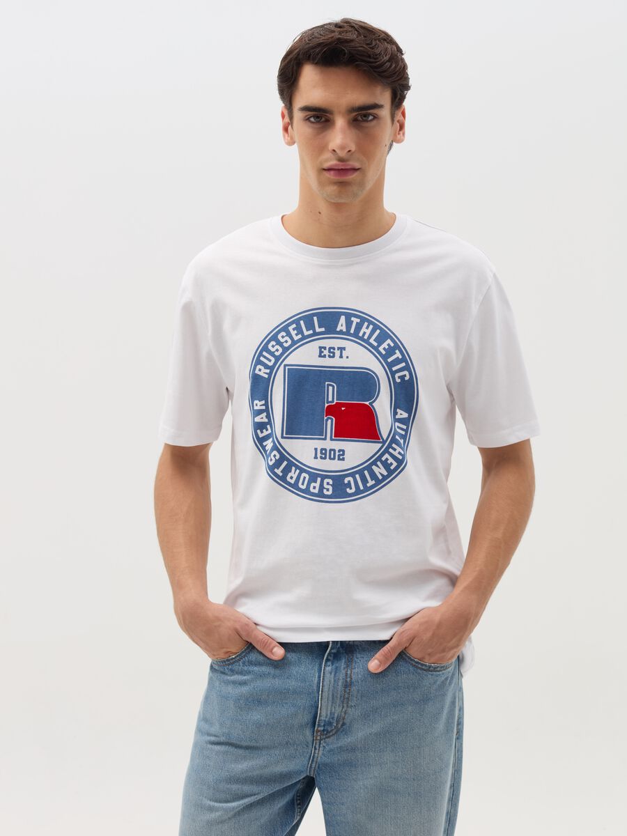 Cotton T-shirt with print_0