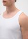 Men's White Pure Cotton Vest_2