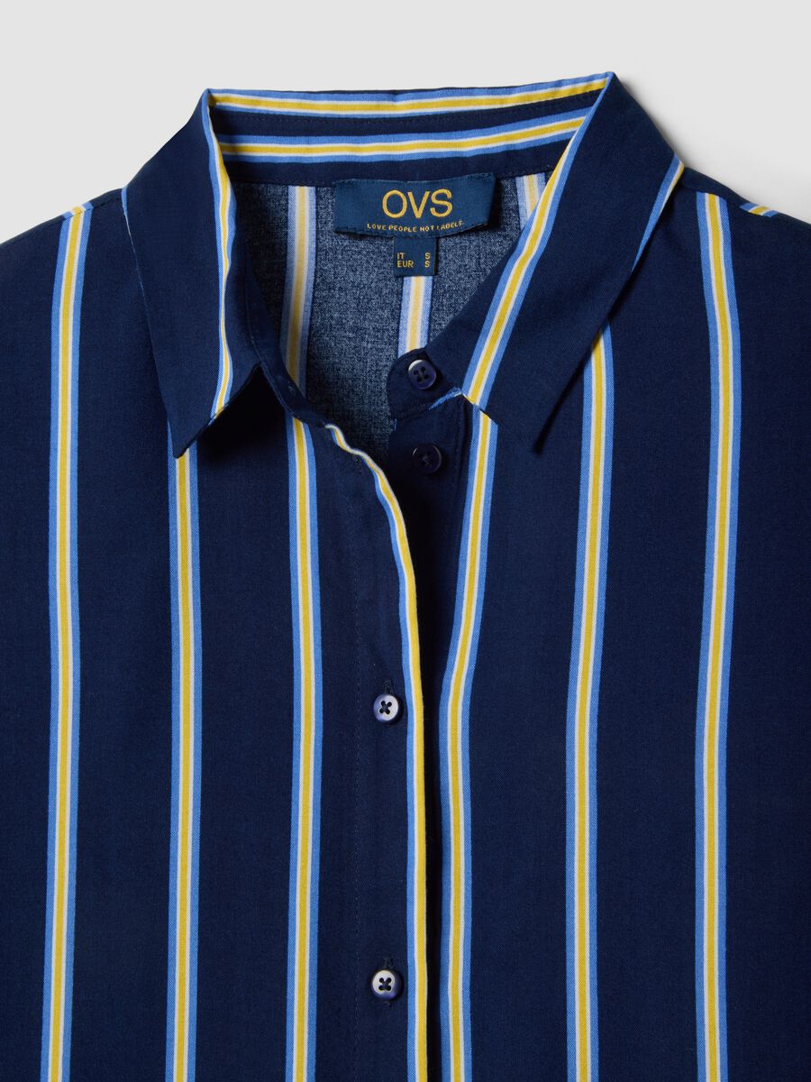 Pure viscose multicolour striped shirt, regular fit_5