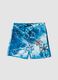 Blue boys&rsquo; swim shorts with wave and palm print_0