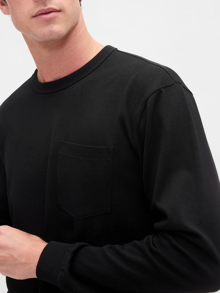 Maglia a maniche lunghe con tasca_3