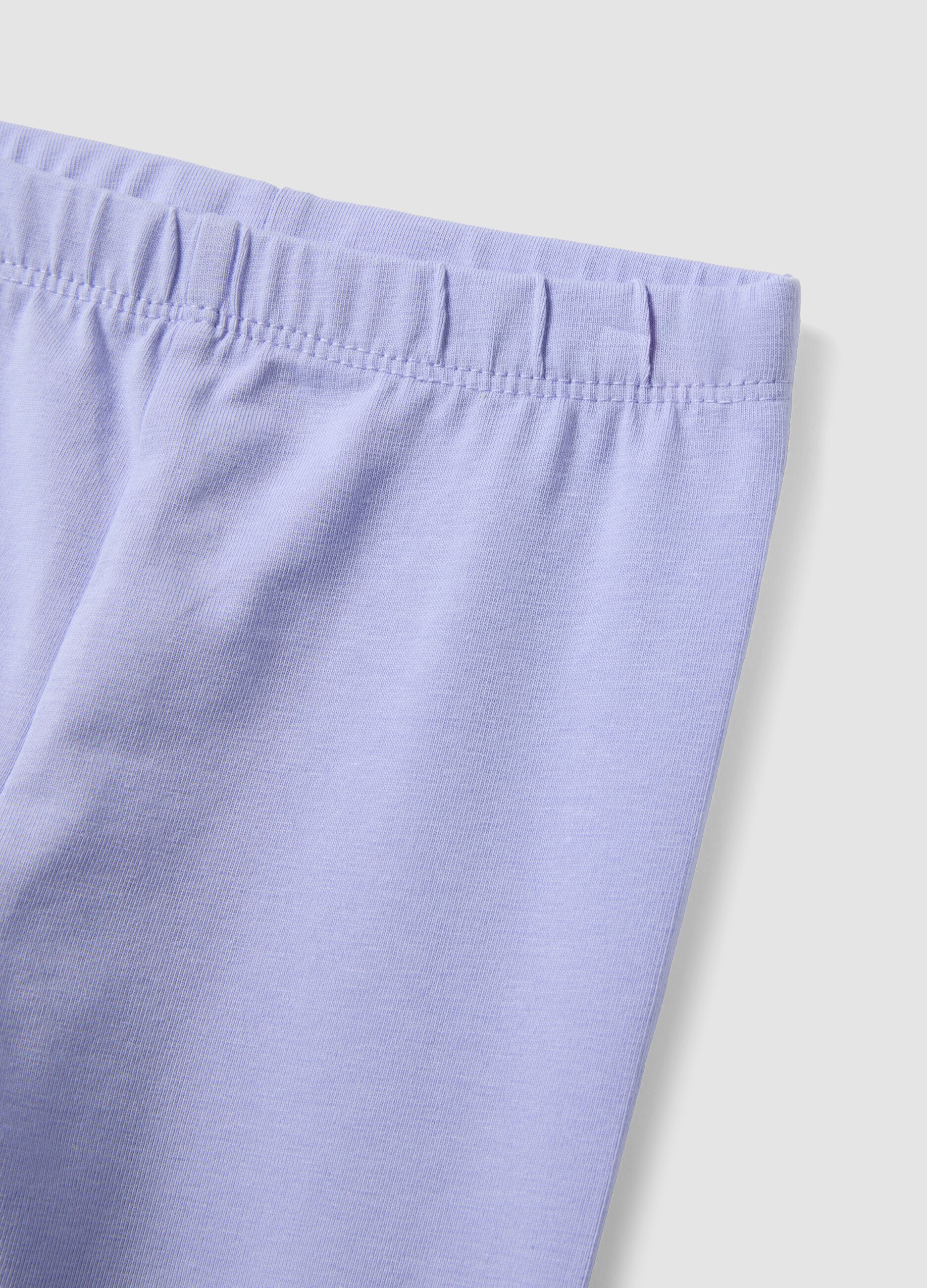 Purple organic cotton shorts