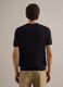 Black striped pure cotton T-shirt in regular fit_3