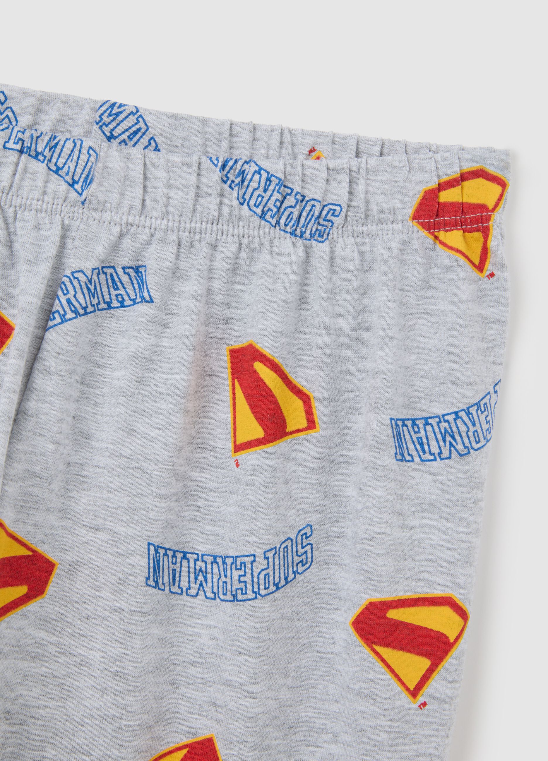 Children's pyjamas in pure multicoloured cotton with Batman print