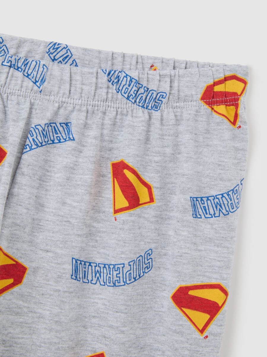 Pigiama da bambino in puro cotone multicolor con stampa Batman_2