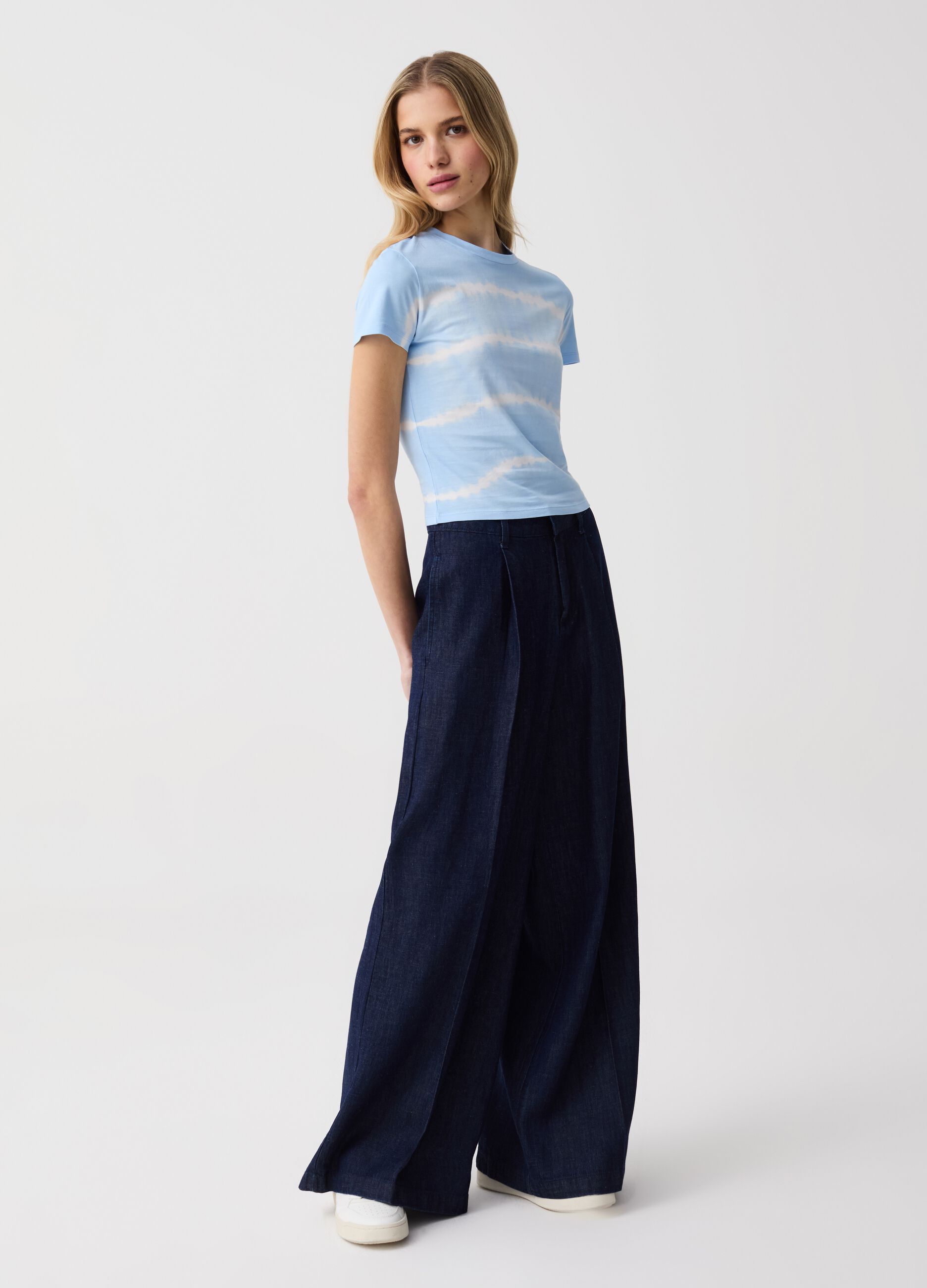 Ovs T-shirt in cotone con fantasia Tie Dye
