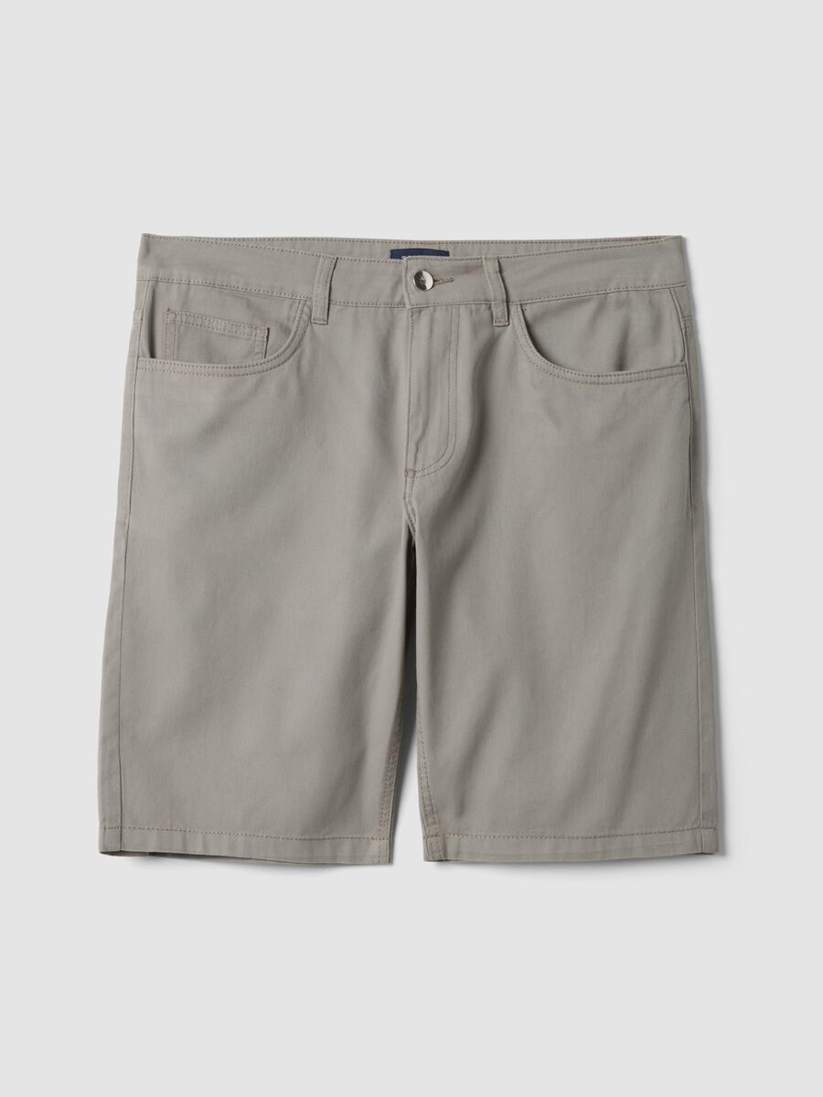 Grey pure cotton shorts_4