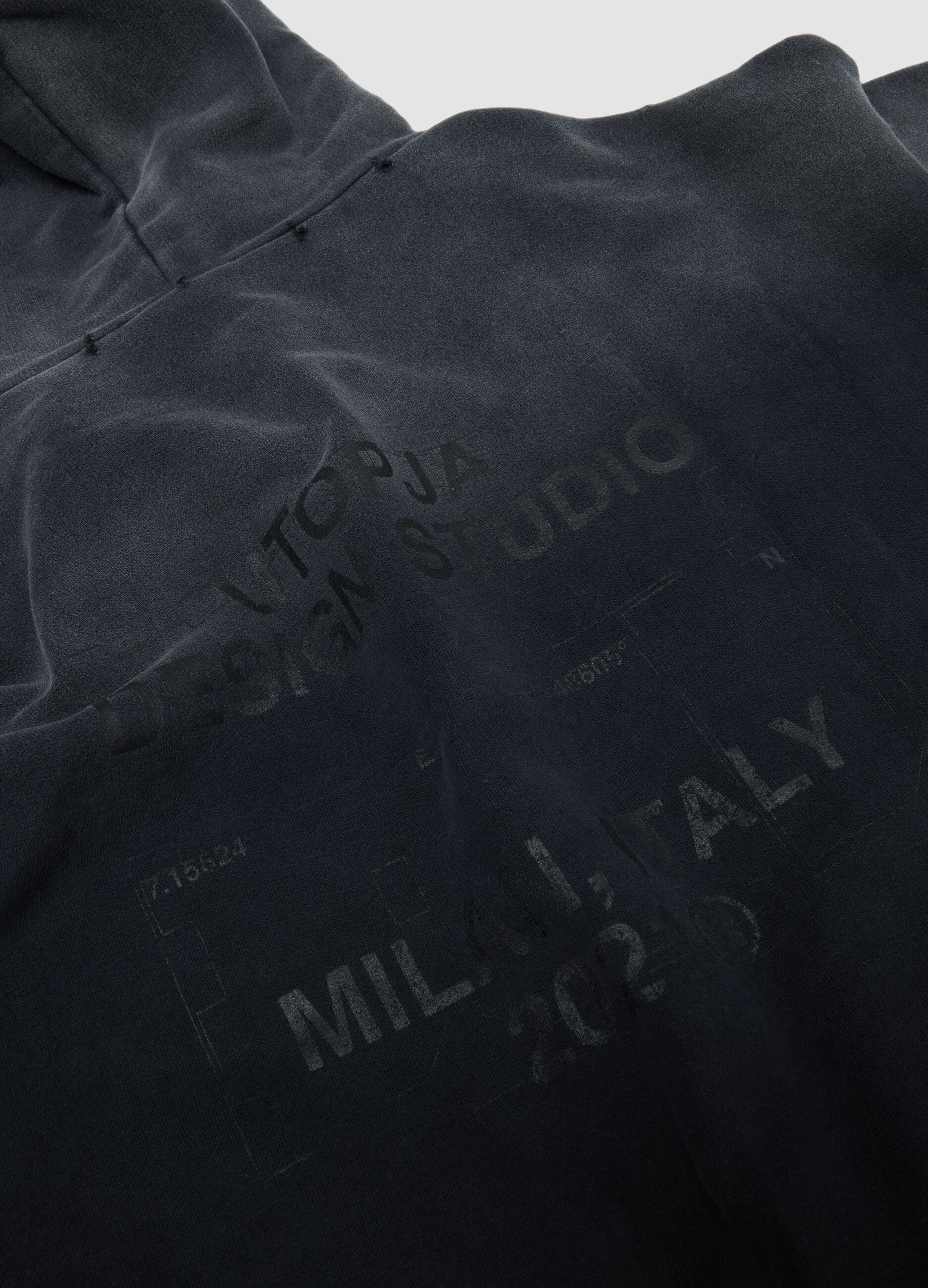Sunfaded Black Hoodie