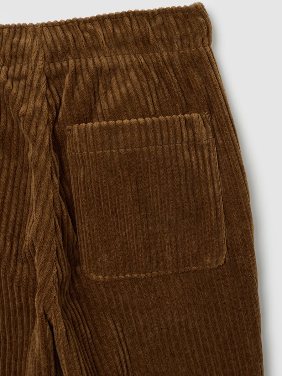 Children's Brown Velvet Trousers Regular Fit_3