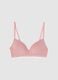 Pink stretch cotton bra_0