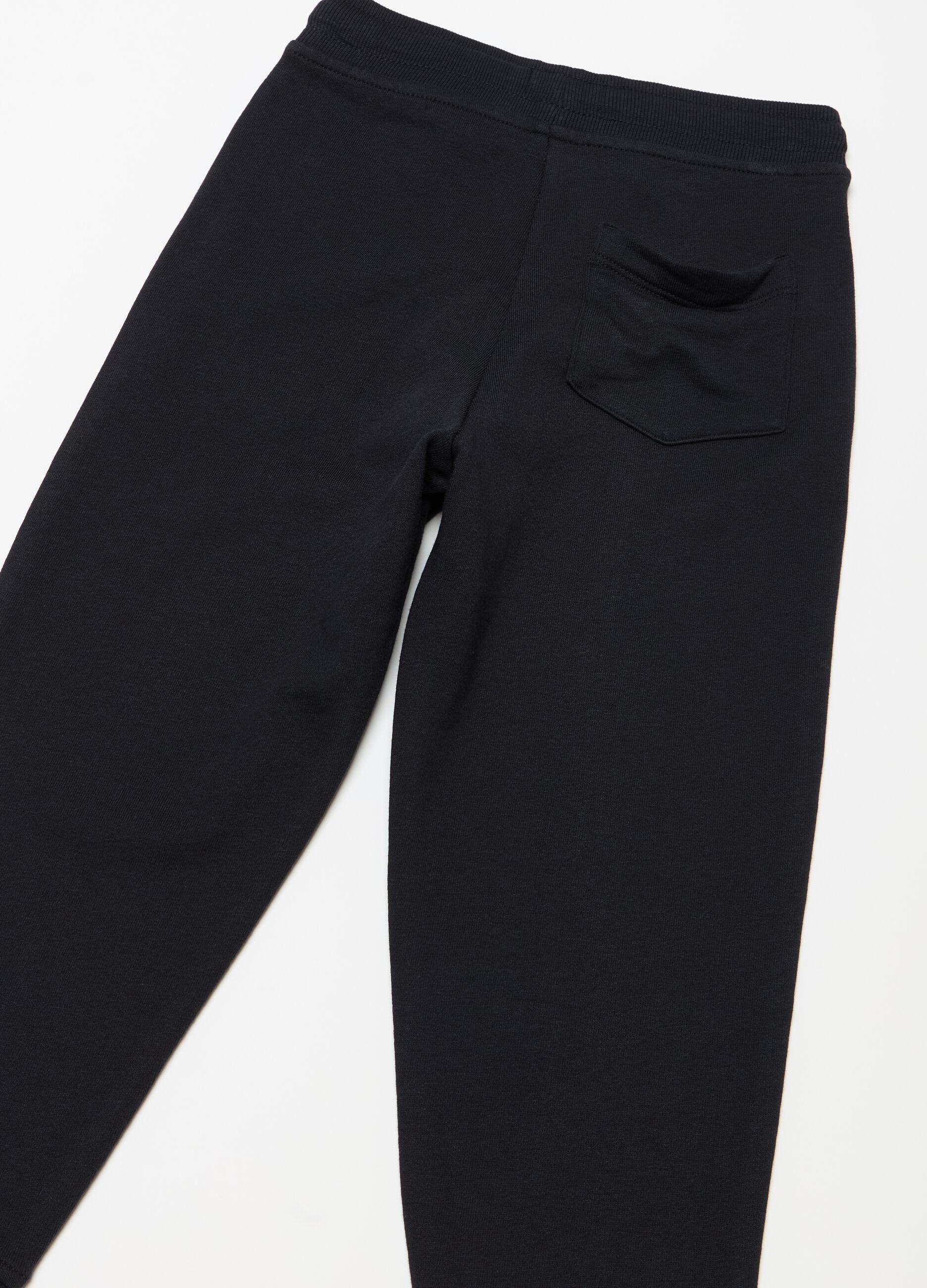 Cotton joggers with drawstring