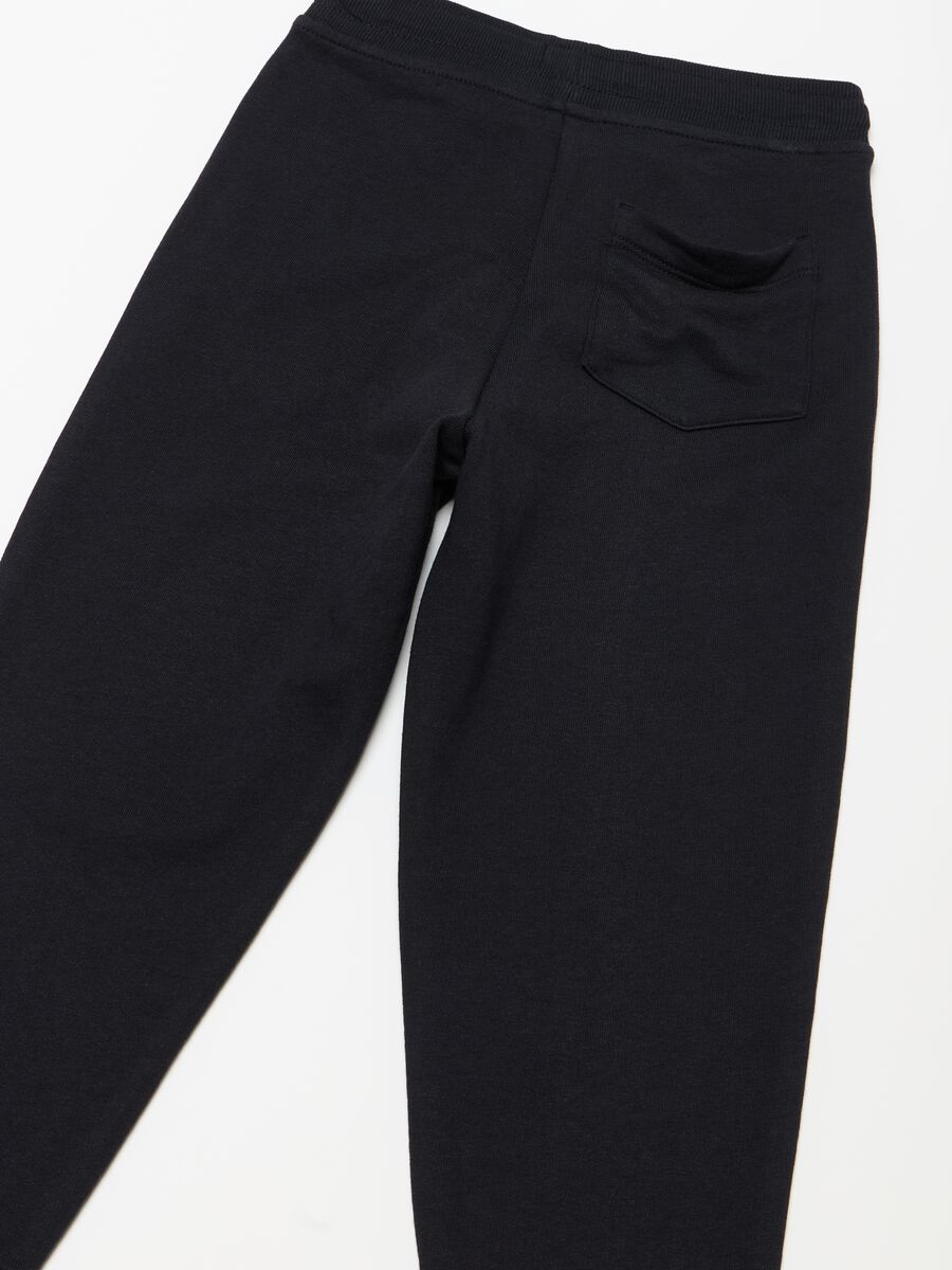 Cotton joggers with drawstring_2
