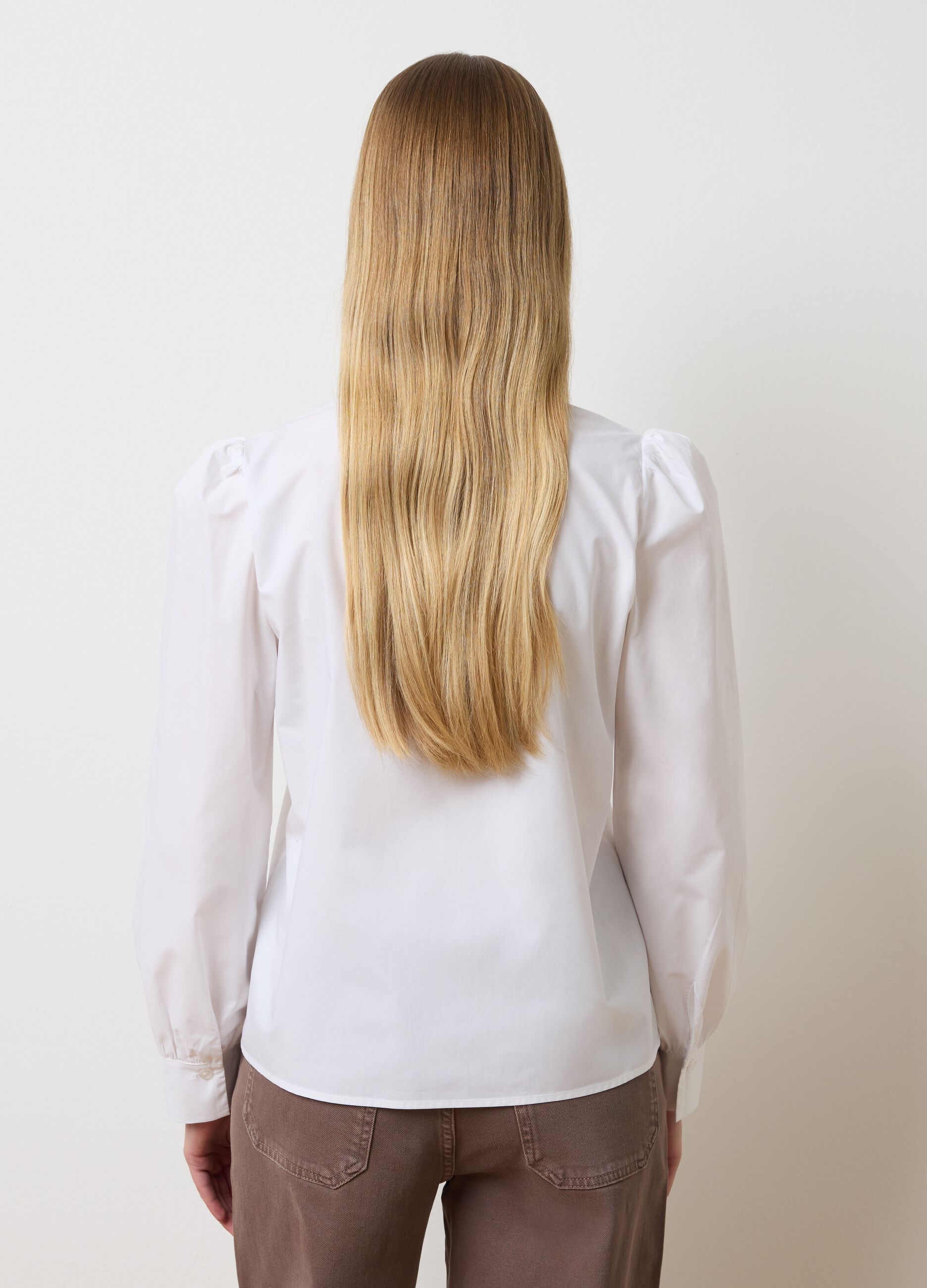 White pure cotton shirt regular fit