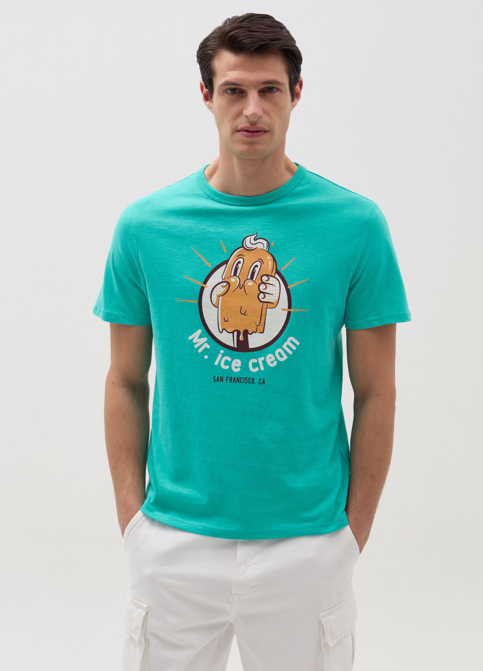 Ovs T-shirt con stampa stecco gelato
