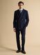 Blue pinstripe double-breasted stretch viscose suit_0