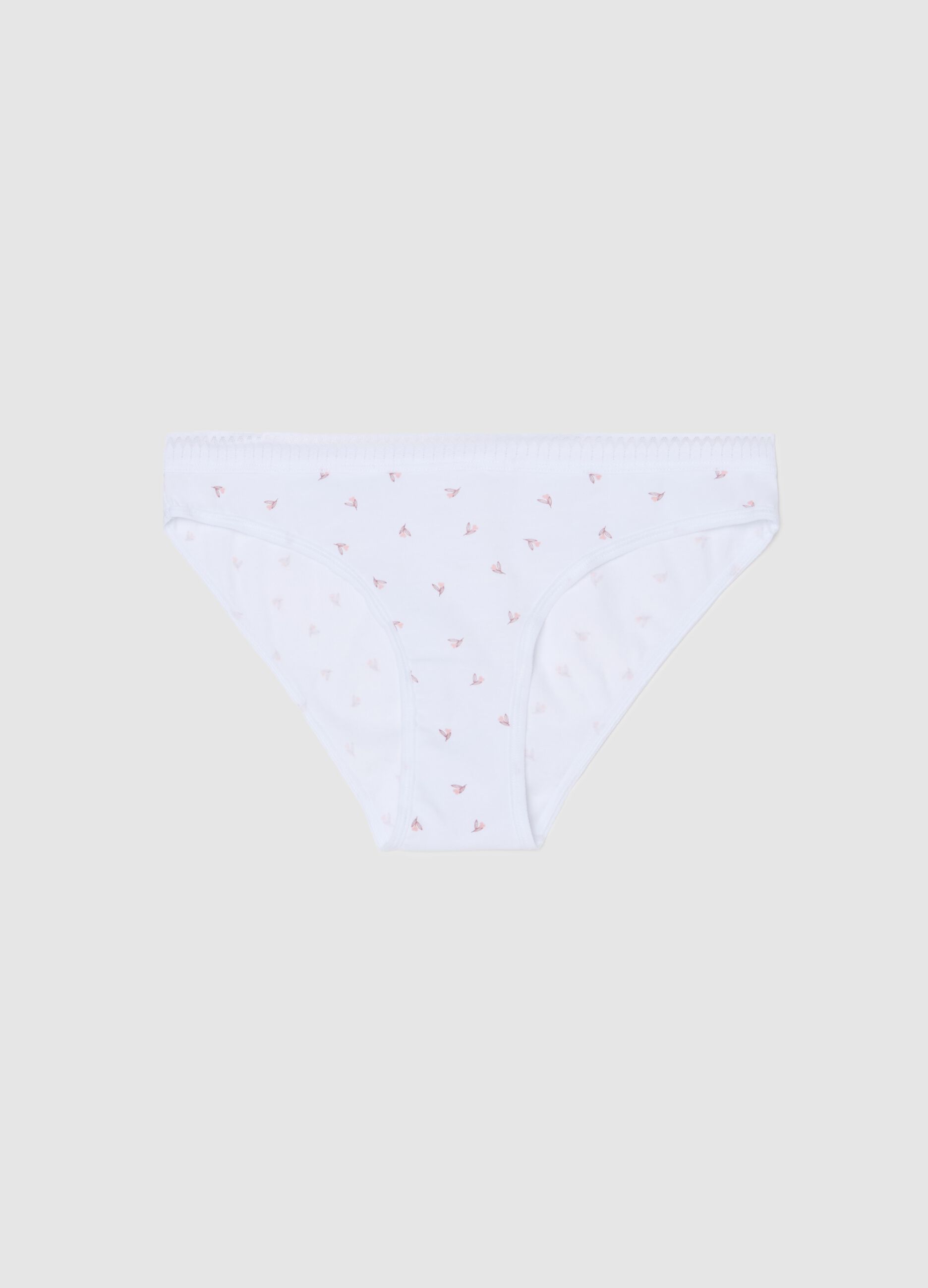 Slip in cotone stretch con dettaglio