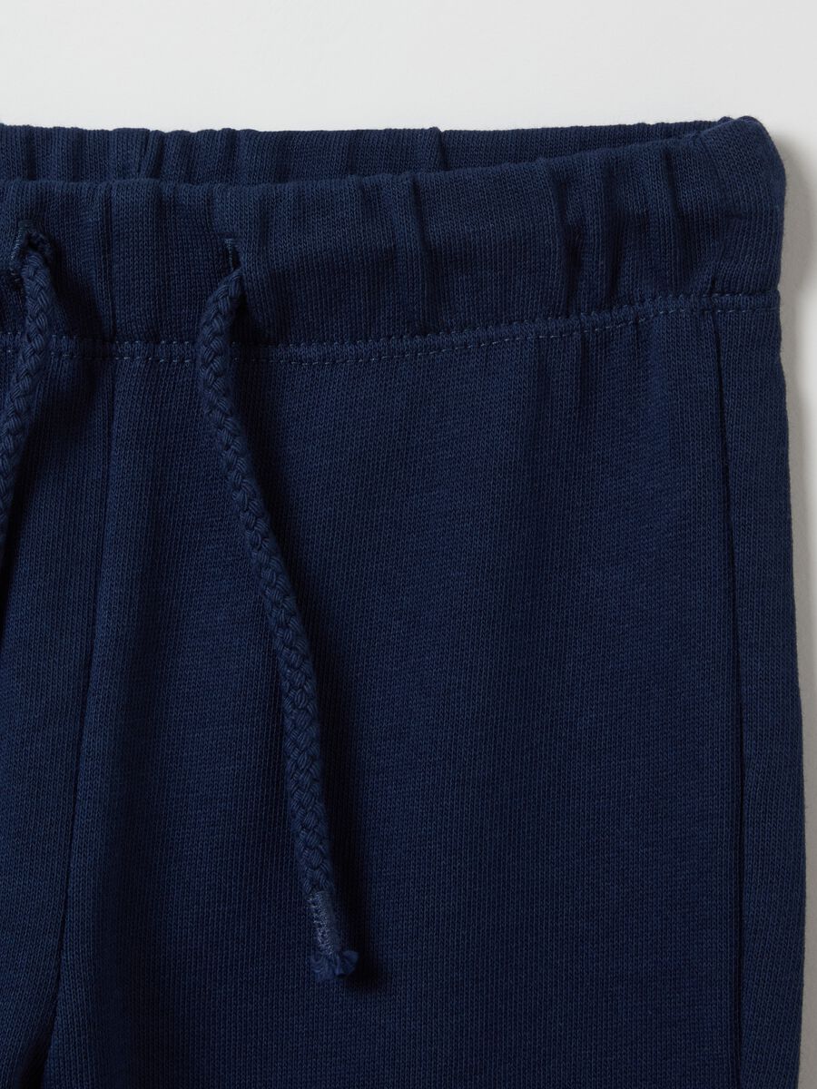 Two-pack fleece joggers with drawstring and print_2