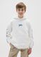White cotton oversized hoodie for boys with prints_0