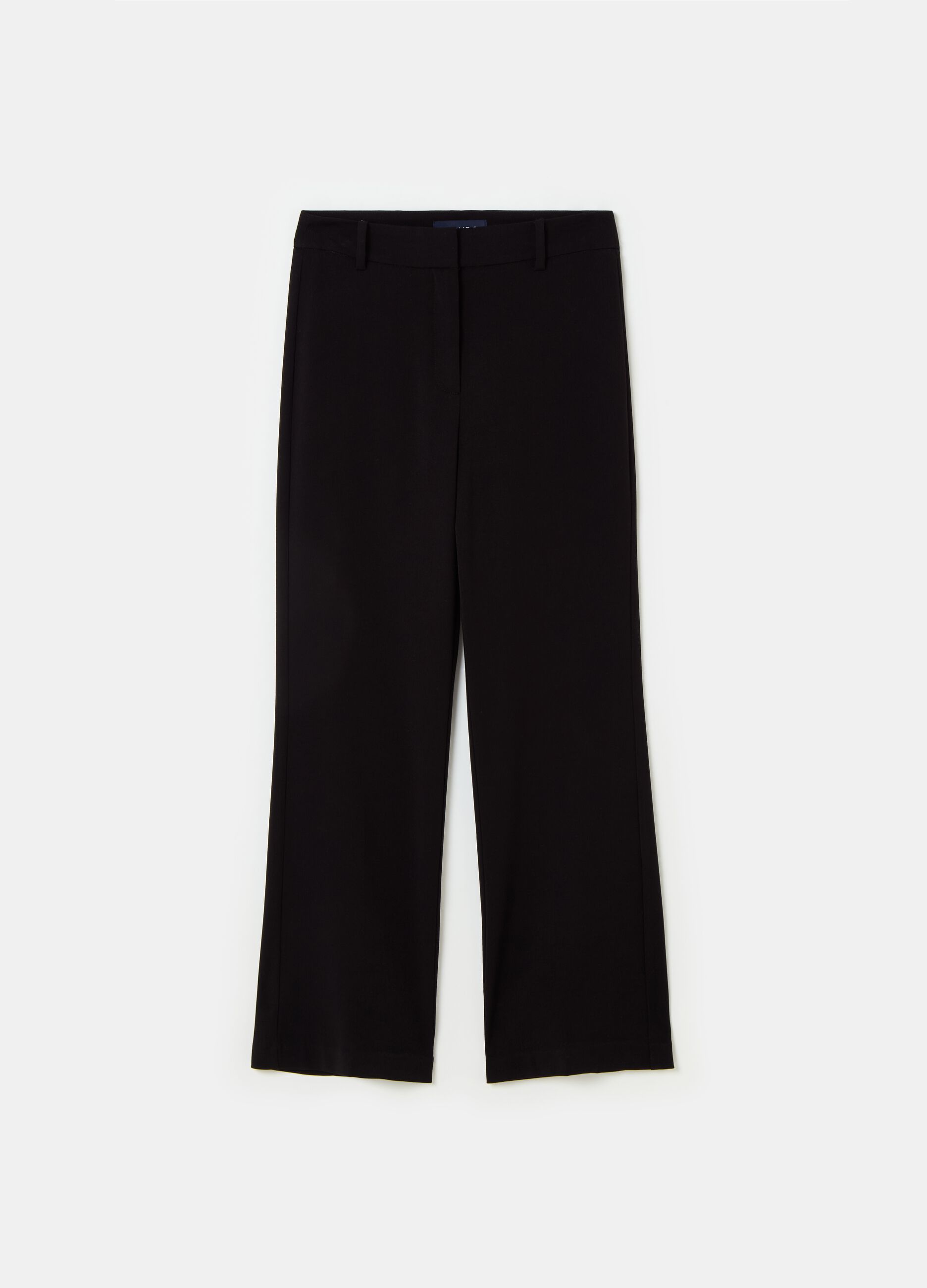 Pantaloni bootcut in tessuto elasticizzato PIOMBO