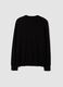 Black pure merino wool crew-neck jumper, regular fit_6
