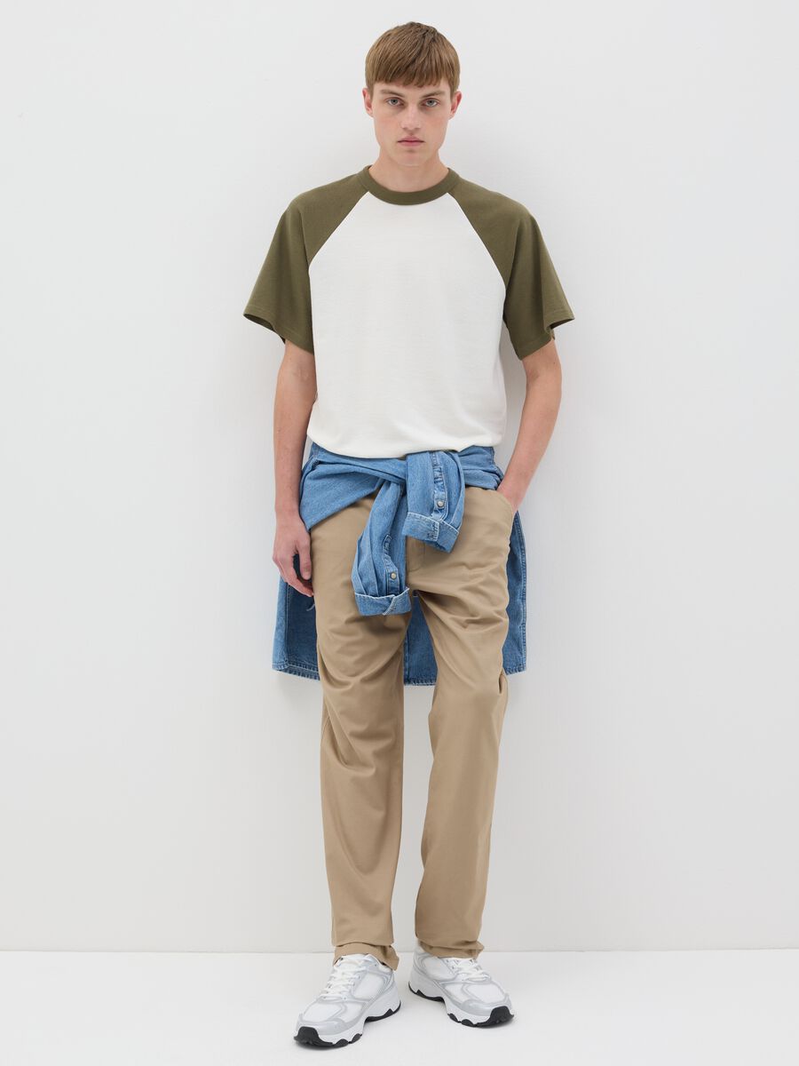 T-shirt in two-tone cotton_1