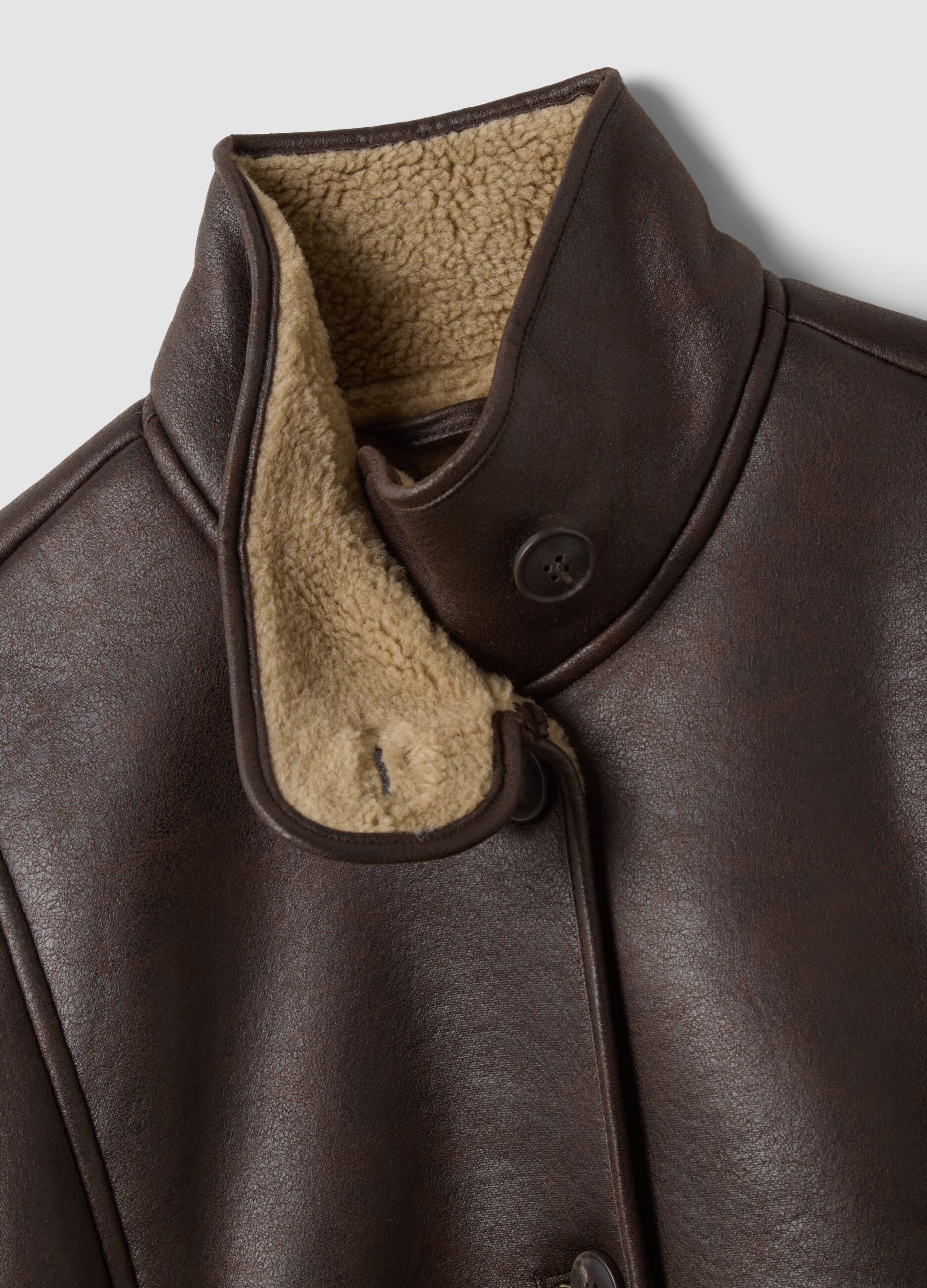 Giacca marrone con interno