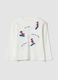 T-shirt bianca in puro cotone con stampa Marvel Spider-Man_0