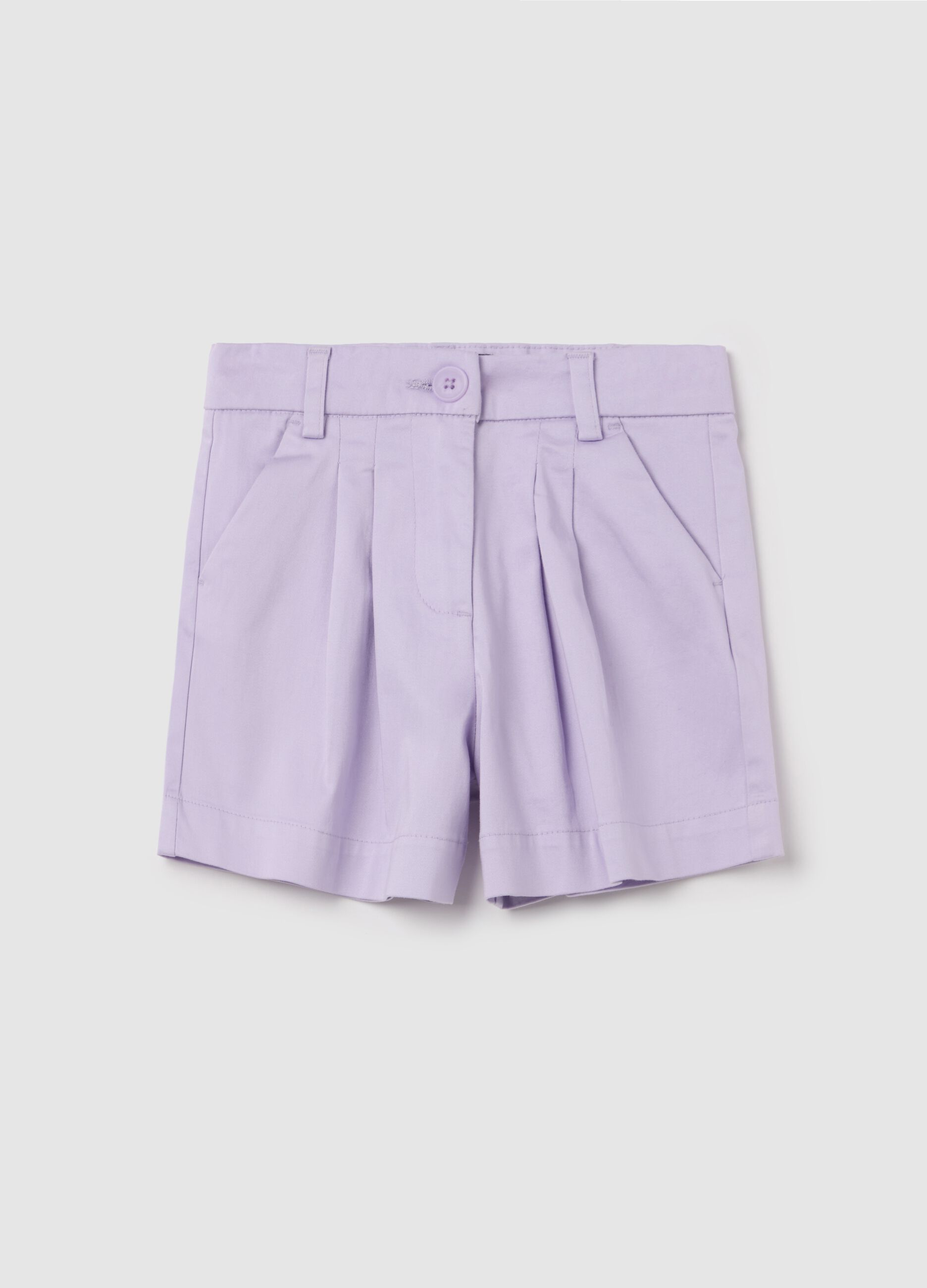 Bermuda in popeline con tasche