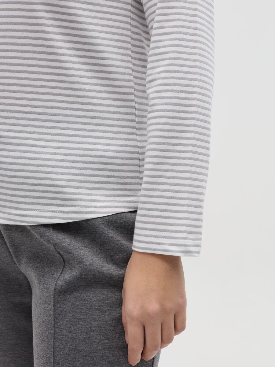 Curvy T-shirt in striped lurex_2