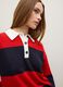 Blue and red striped oversized sweater_3